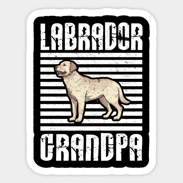 Labrador Grandpa Proud Dogs Sticker by aaltadel
